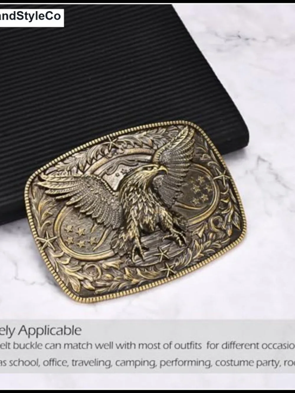 Western Flying Eagle Belt Buckle Vintage Rodeo Cowgirl Cowboy Gift